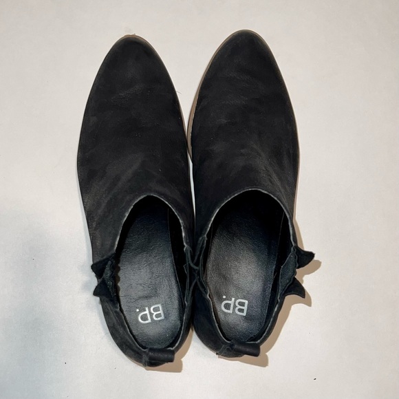 BP genuine leather black booties size 6.5 women’s - Picture 4 of 5